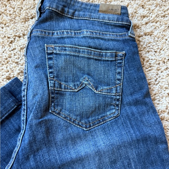 Ariat Women's Flare Jeans in Deep Blue - Picture 2 of 4